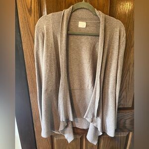 Dreamers by Debut Open Front Cardigan Light Brown Heather Small